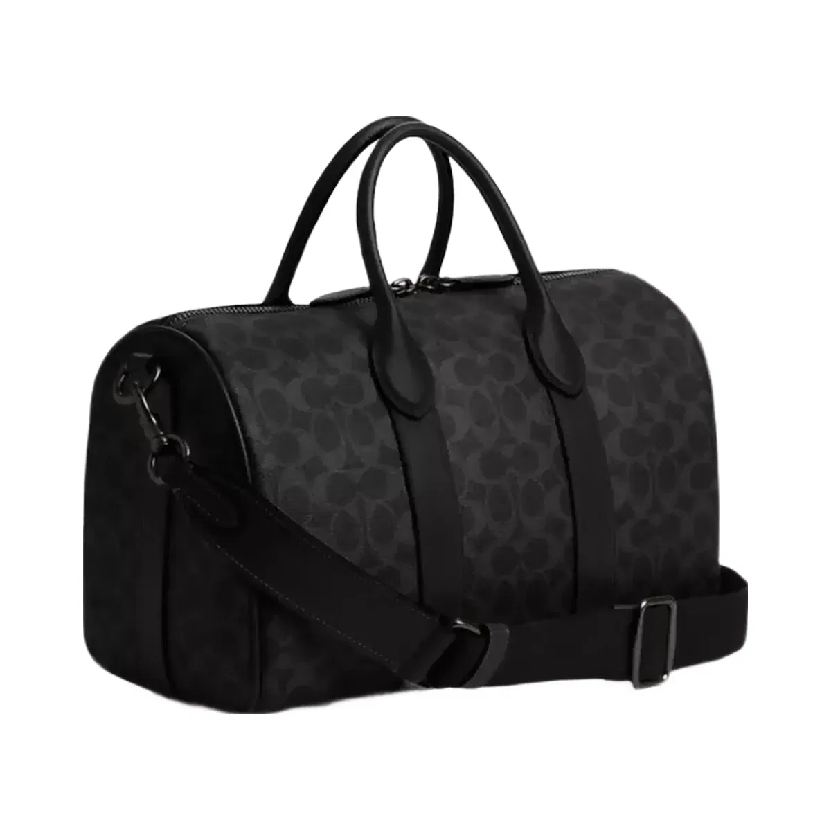 Coach Compass Bag 35 In Signature Canvas in Black Signature