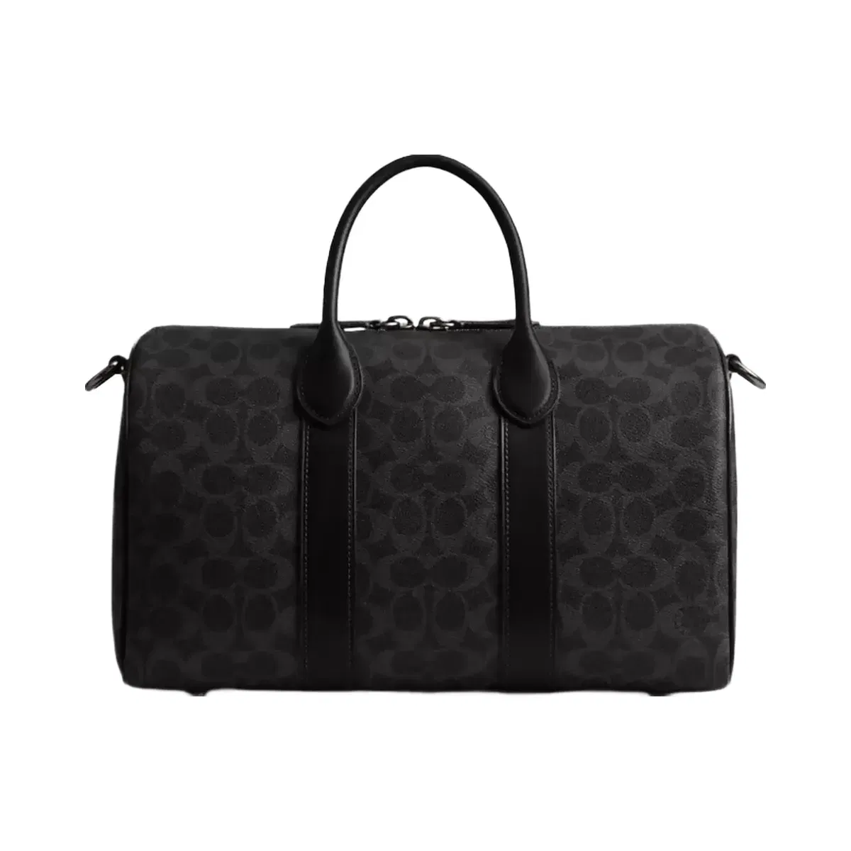 Coach Compass Bag 35 In Signature Canvas in Black Signature
