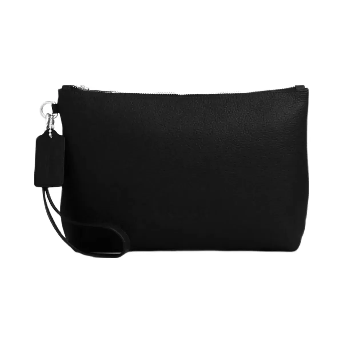 Coach Pouch in Silver Black