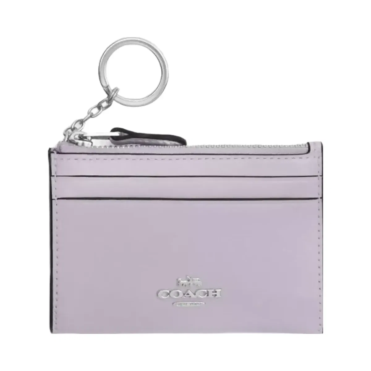 Coach Mini Skinny Id Case in Silver Light Amethyst