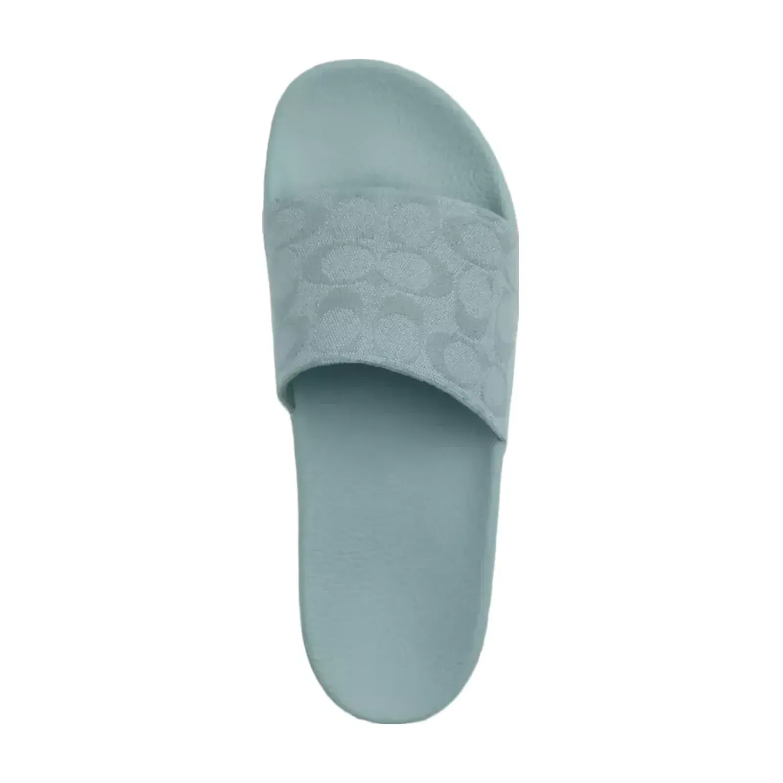 Coach Udele Sport Slide In Signature Jacquard Canvas in Sea Mist