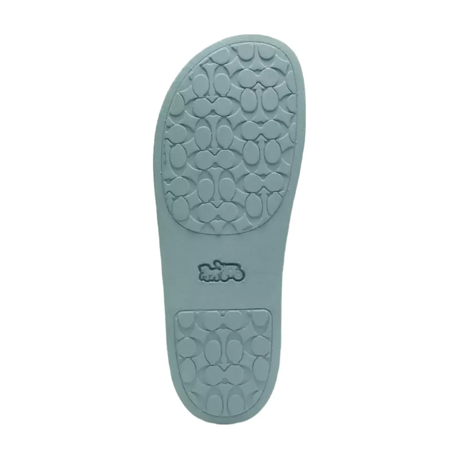 Coach Udele Sport Slide In Signature Jacquard Canvas in Sea Mist