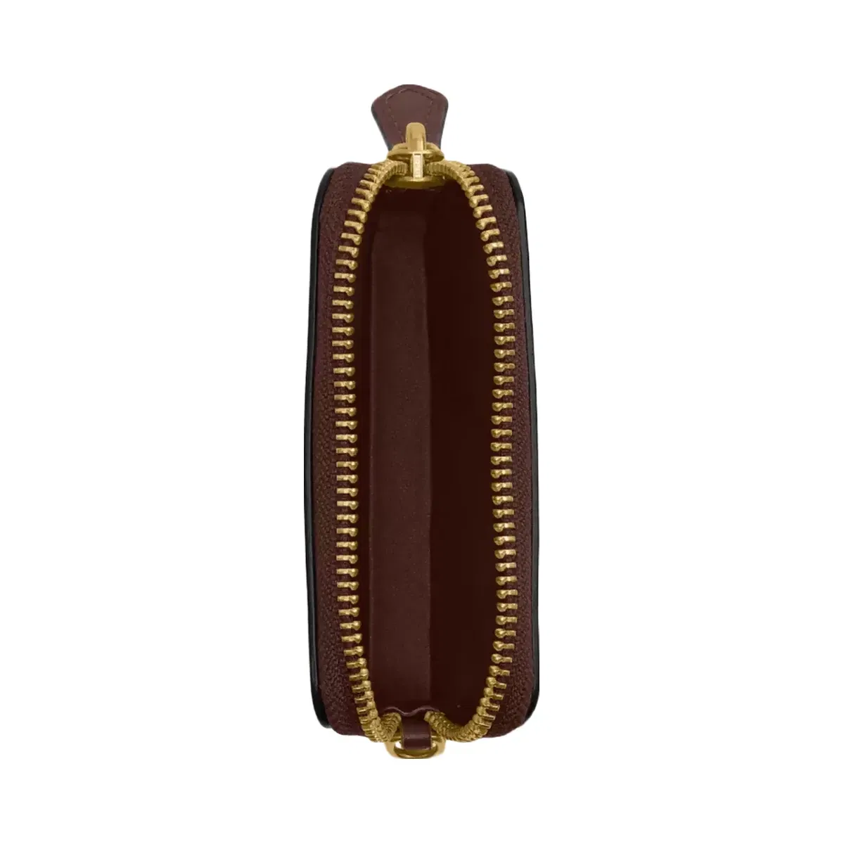 Coach Essential Chain Card Case Brass Maple