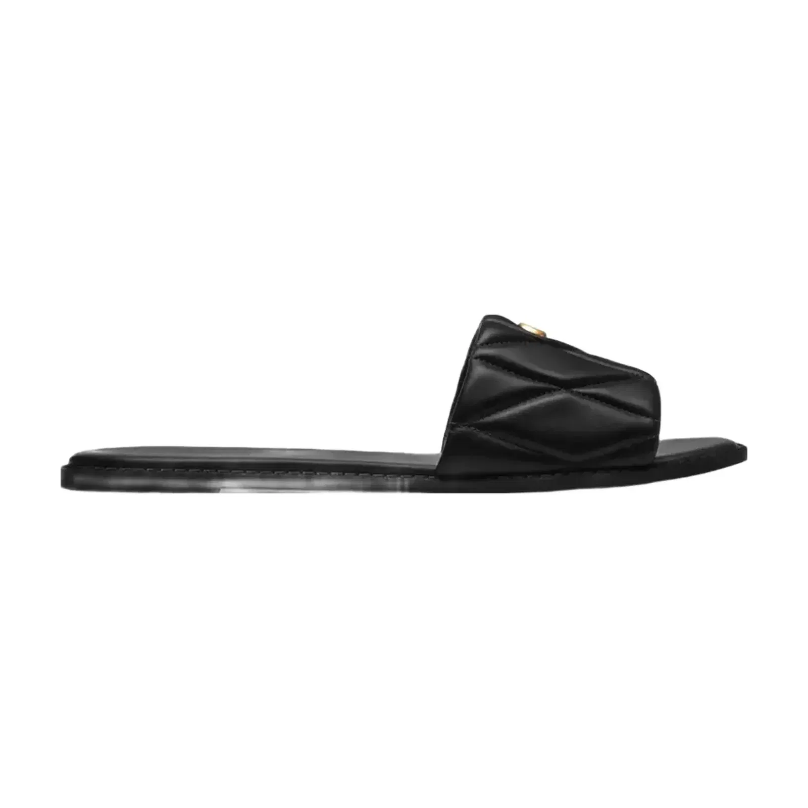Coach Holly Sandal With Quilting in Black