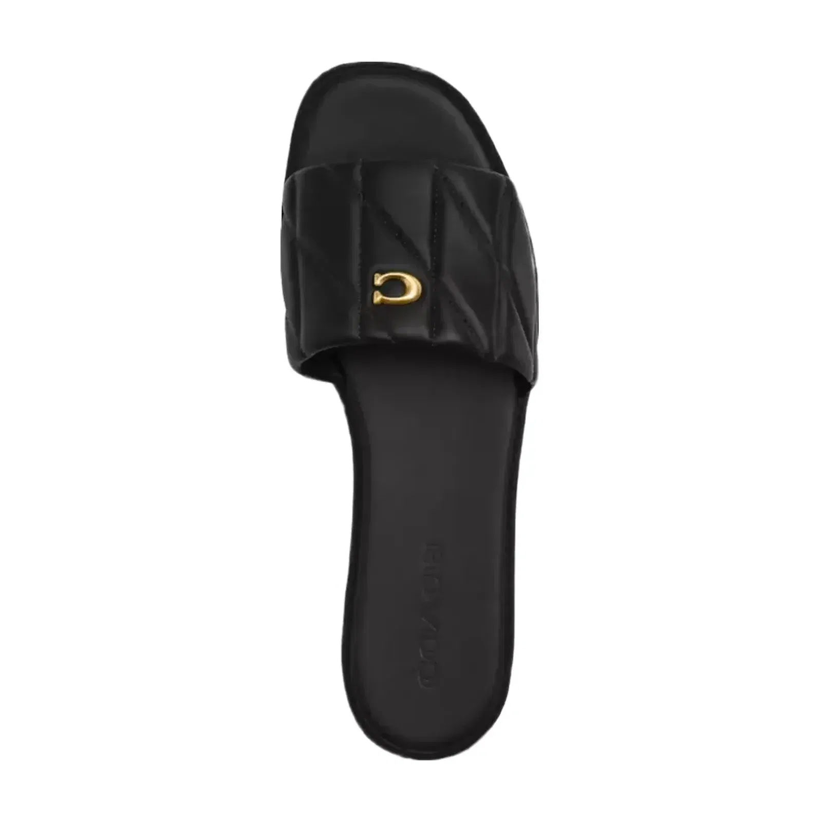 Coach Holly Sandal With Quilting in Black