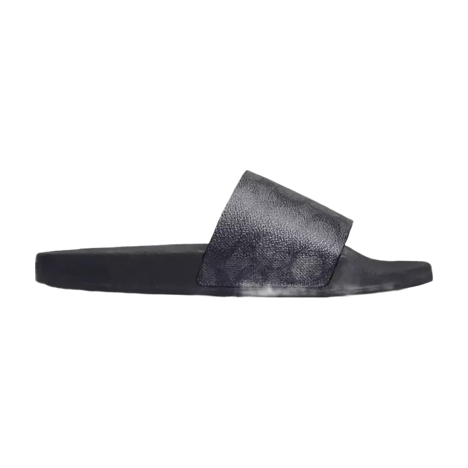Coach Udele Sport Slide In Signature Canvas in Charcoal Black