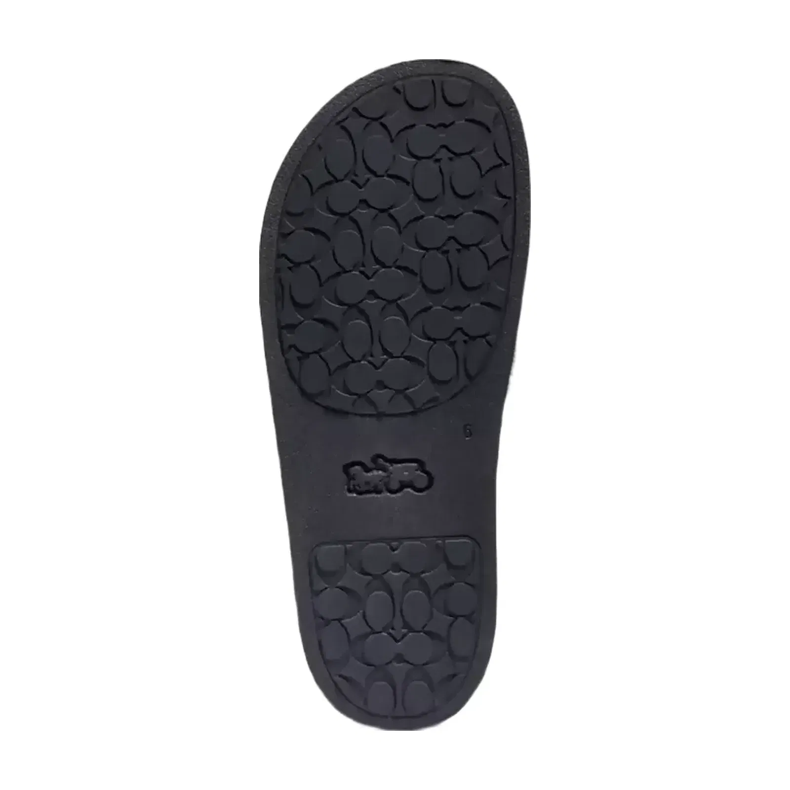 Coach Udele Sport Slide In Signature Canvas in Charcoal Black