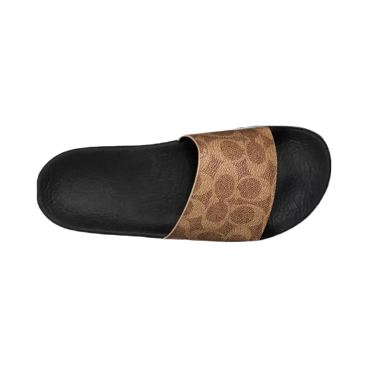 Coach Udele Sport Slide In Signature Canvas in Tan
