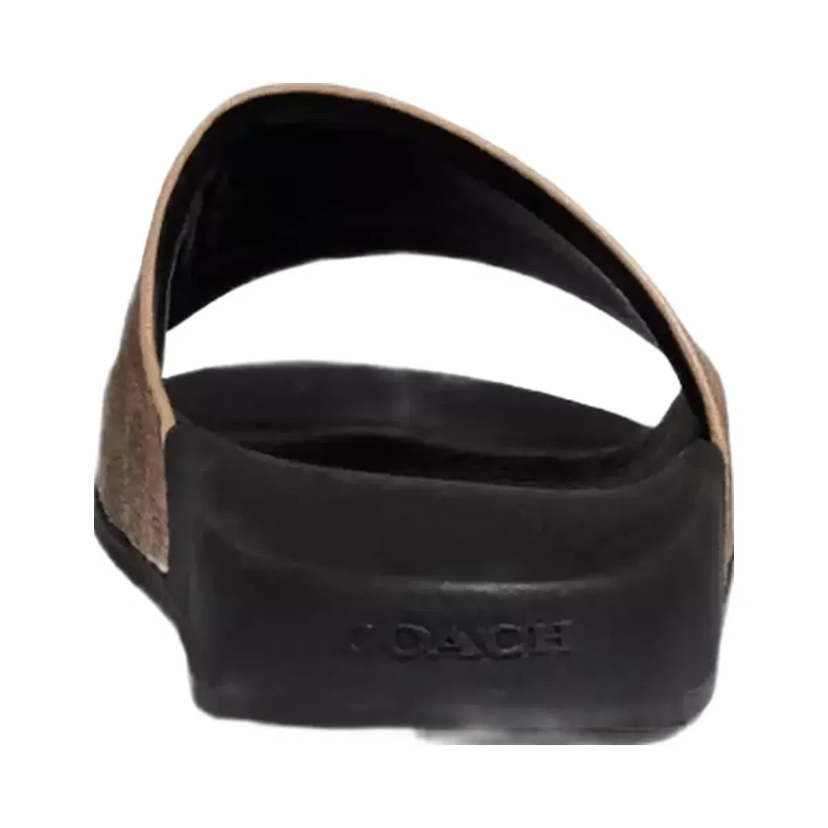 Coach Udele Sport Slide In Signature Canvas in Tan