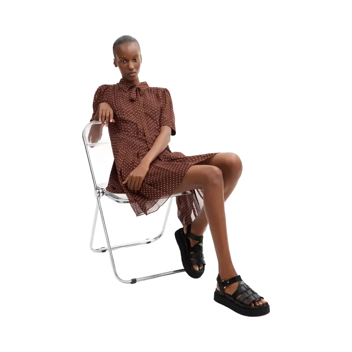 Women's Coach Lucy Lug Sole Sandal In Signature Jacquard Black Smoke