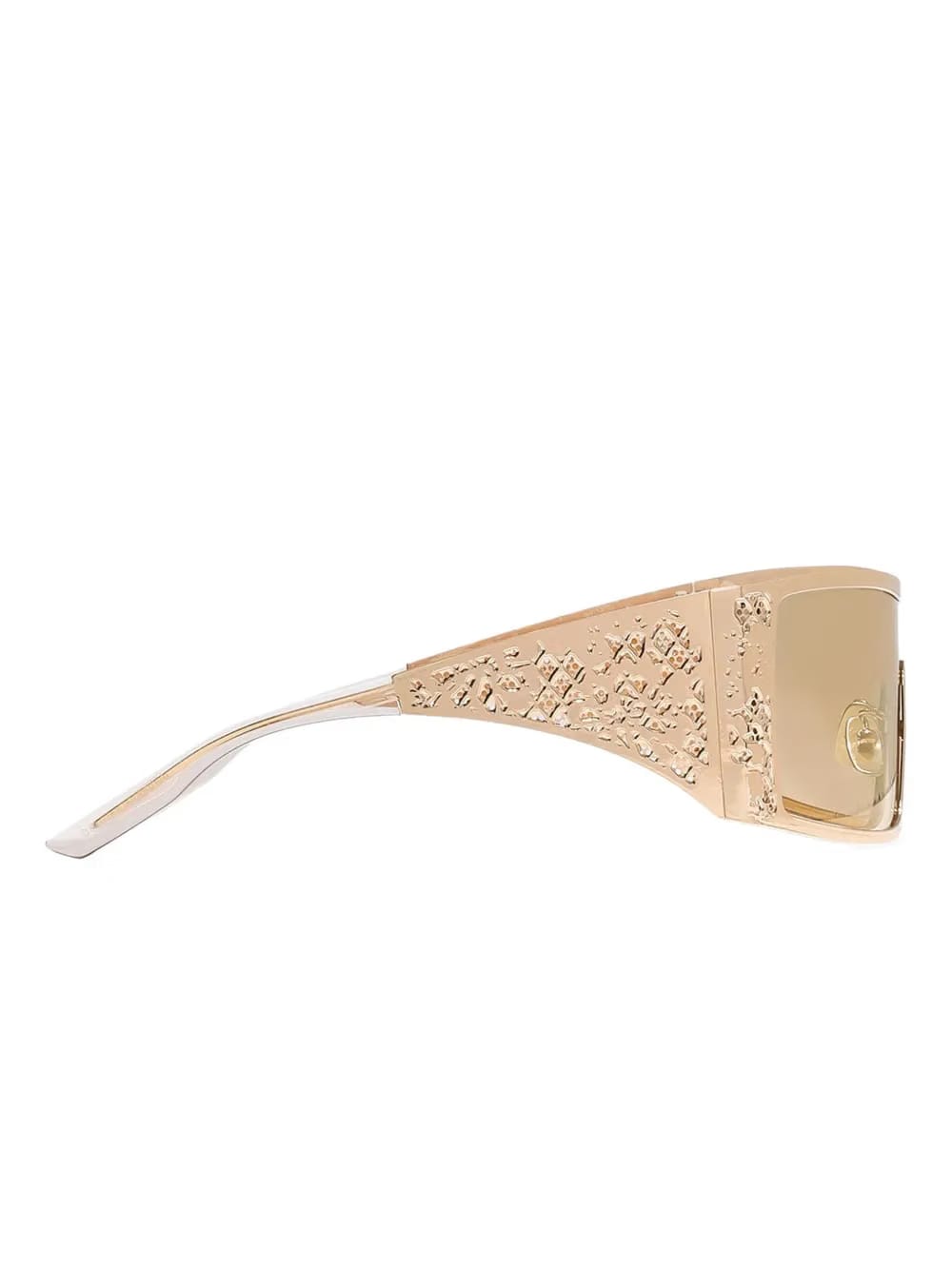 floral-embellished oversized sunglasses