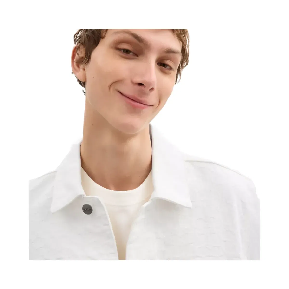 Coach Trucker Jacket in White