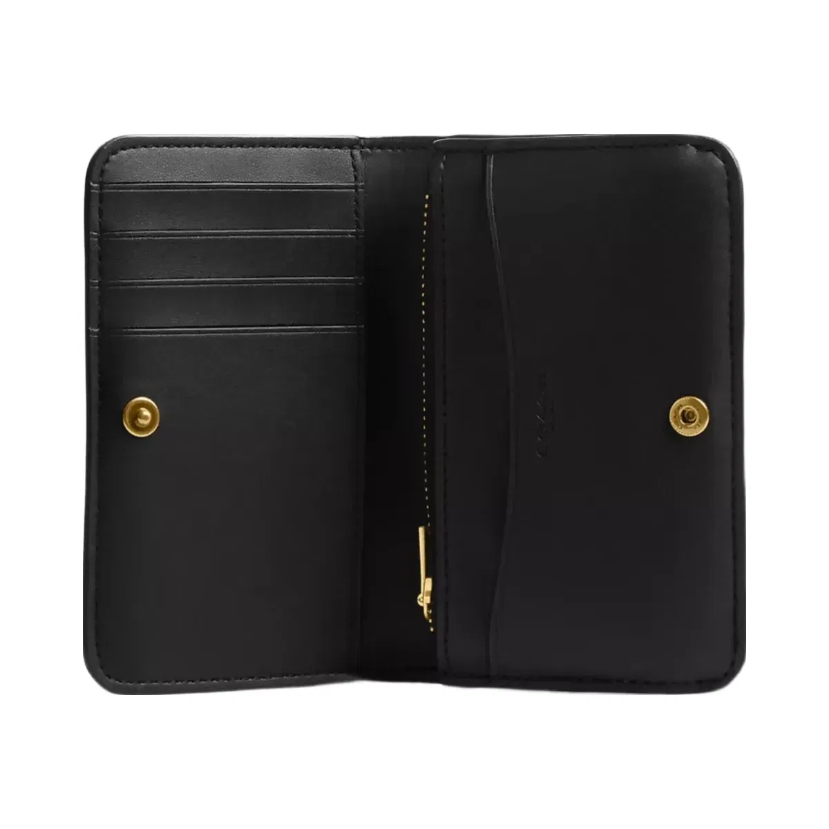 Coach Essential Slim Card Case in Brass Black