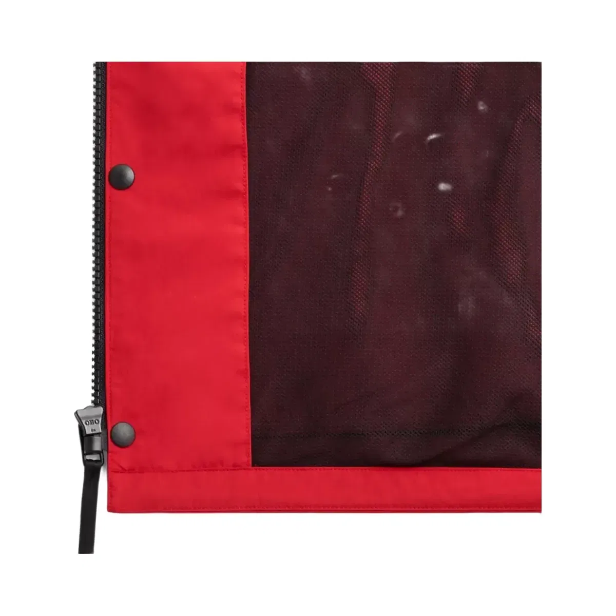 Coach Convertible Windbreaker in Black Red