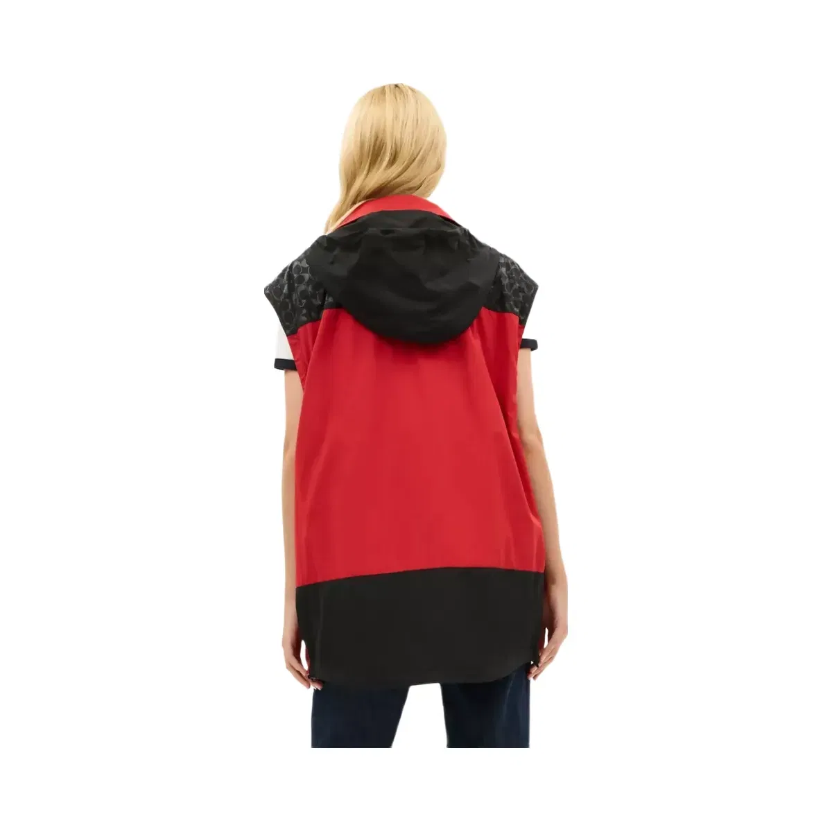 Coach Convertible Windbreaker in Black Red