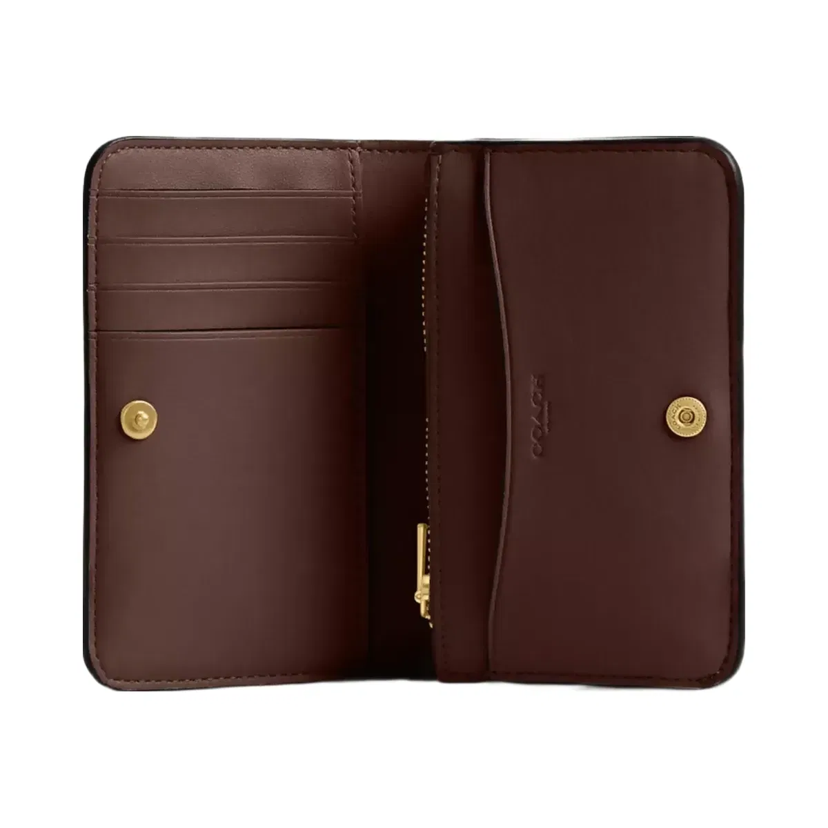 Coach Essential Slim Card Case Brass Maple
