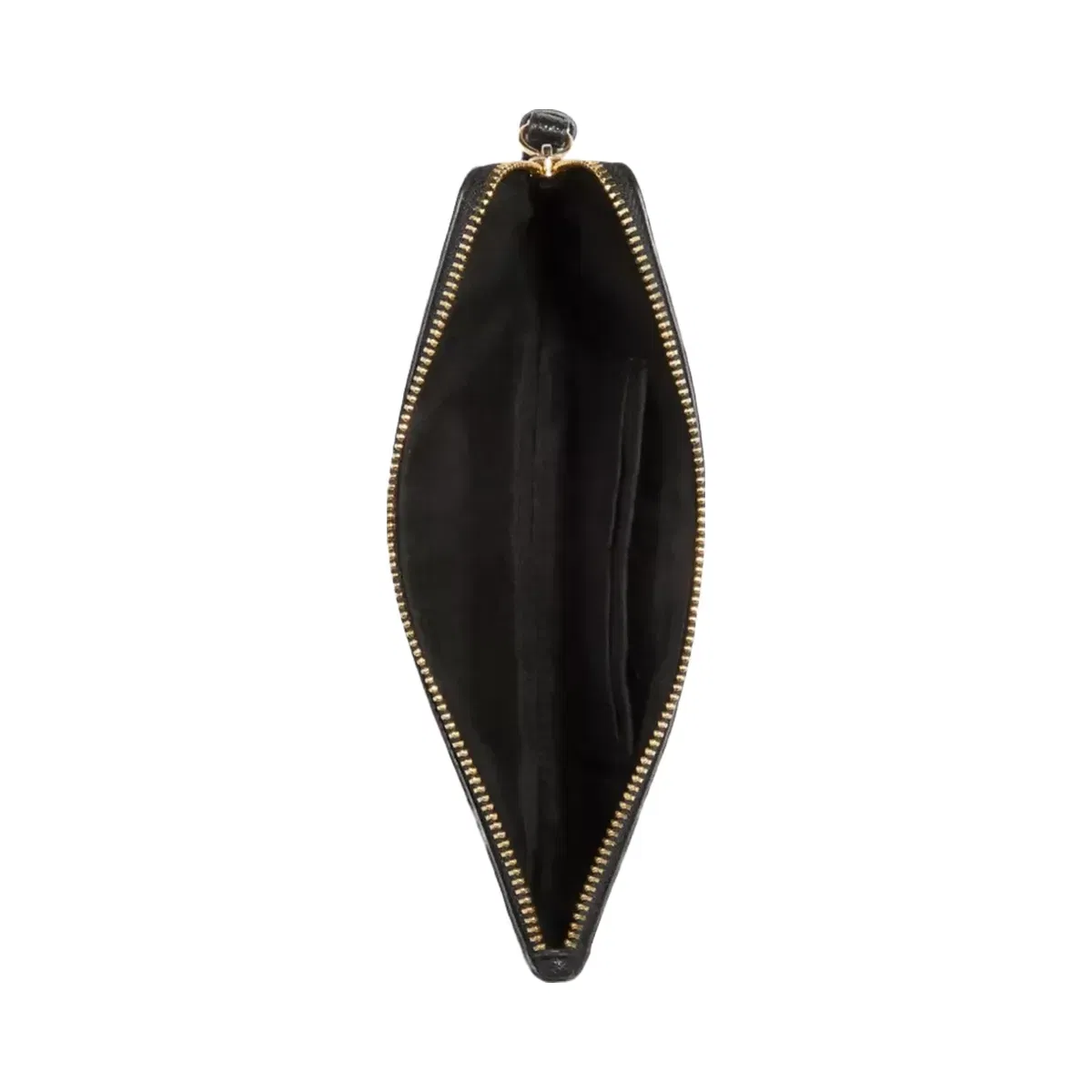 Coach Large Corner Zip Wristlet in Gold Black