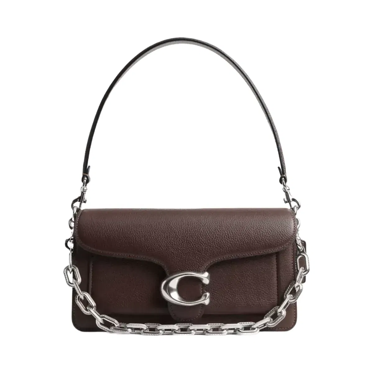 Coach Link Chain Strap in Silver