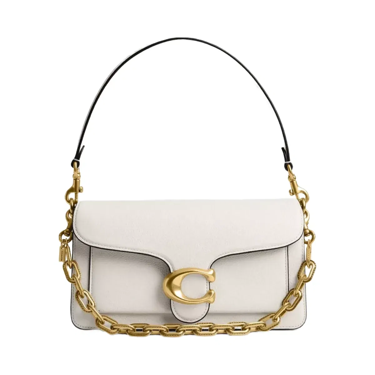 Coach Link Chain Strap in Brass