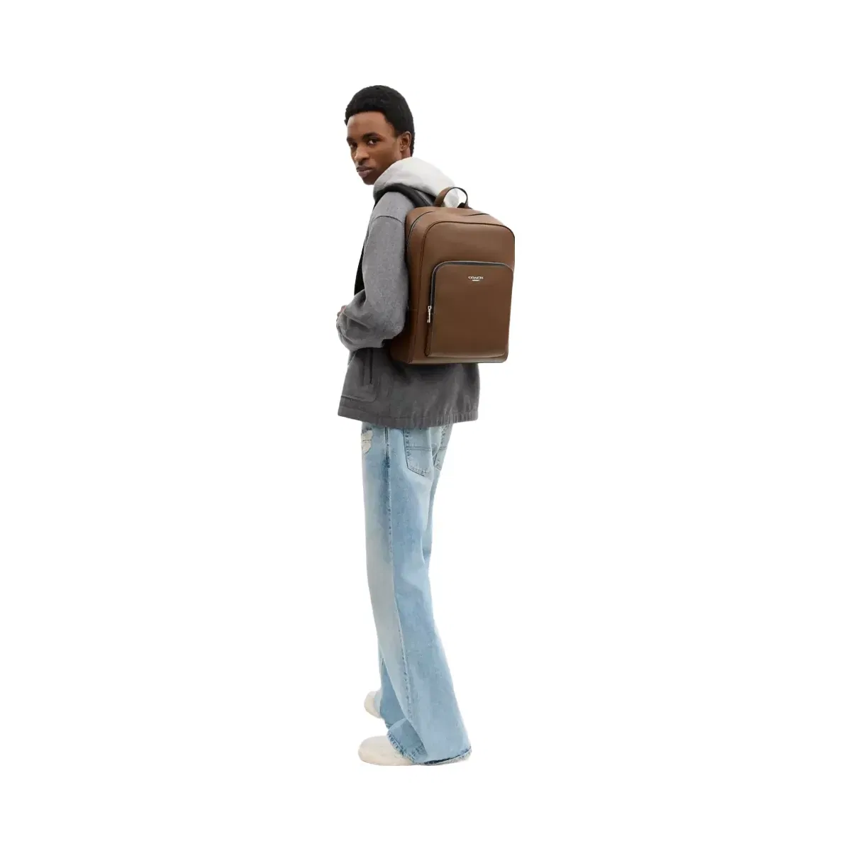 Coach Aiden Backpack in Silver Chestnut