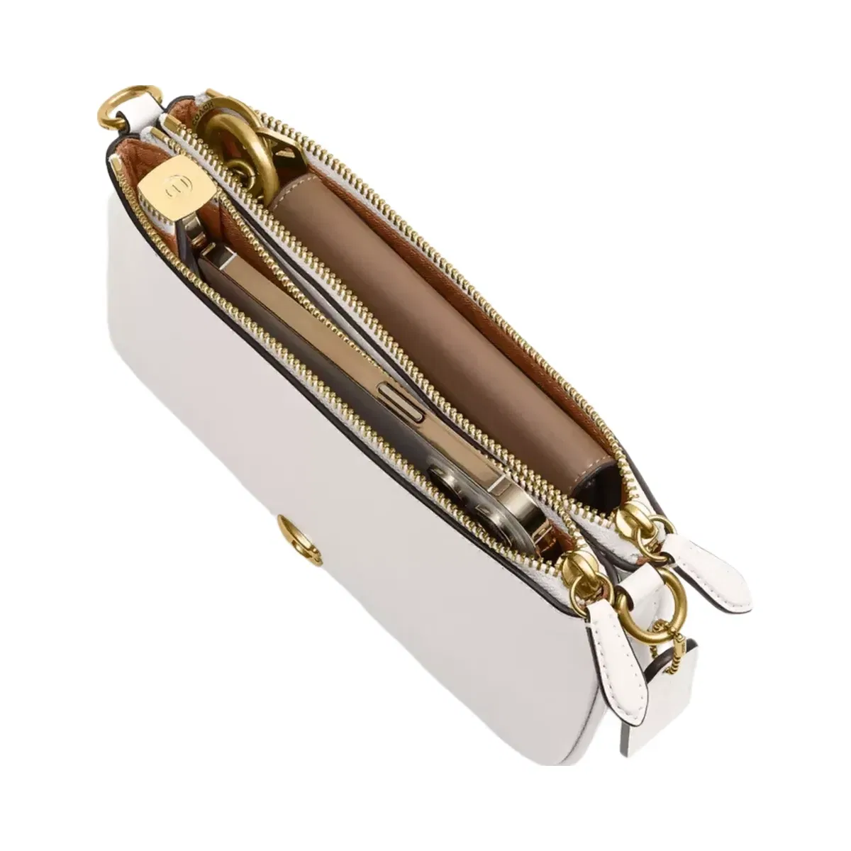 Coach Audrey Crossbody Bag in Brass Chalk