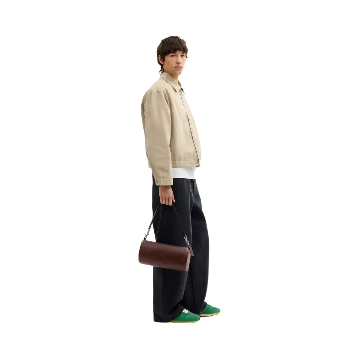 Coach Andre Barrel Bag 30 in Silver Maple