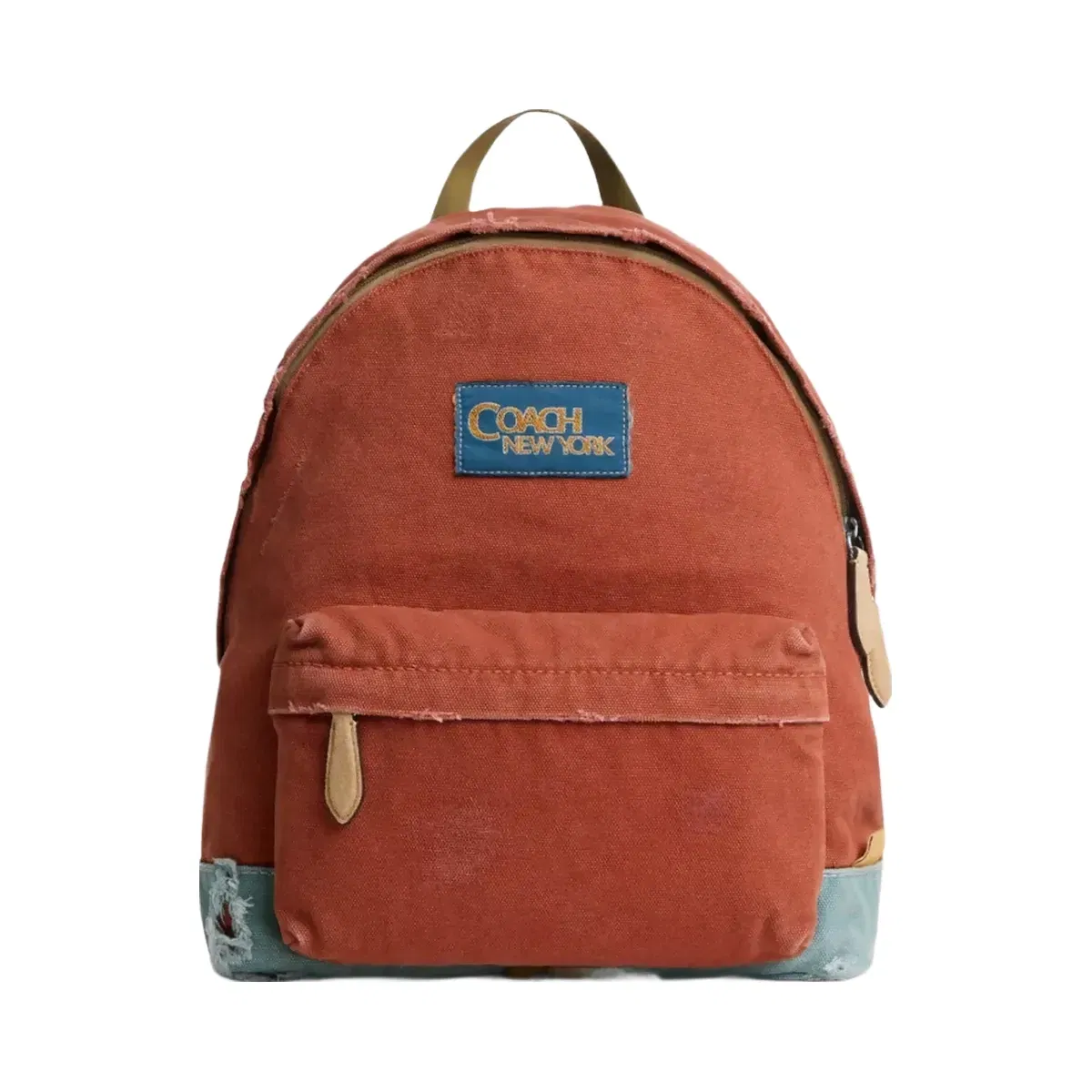 Coach Tyler Backpack In Loved Canvas in Silver 1941 Saddle Multi