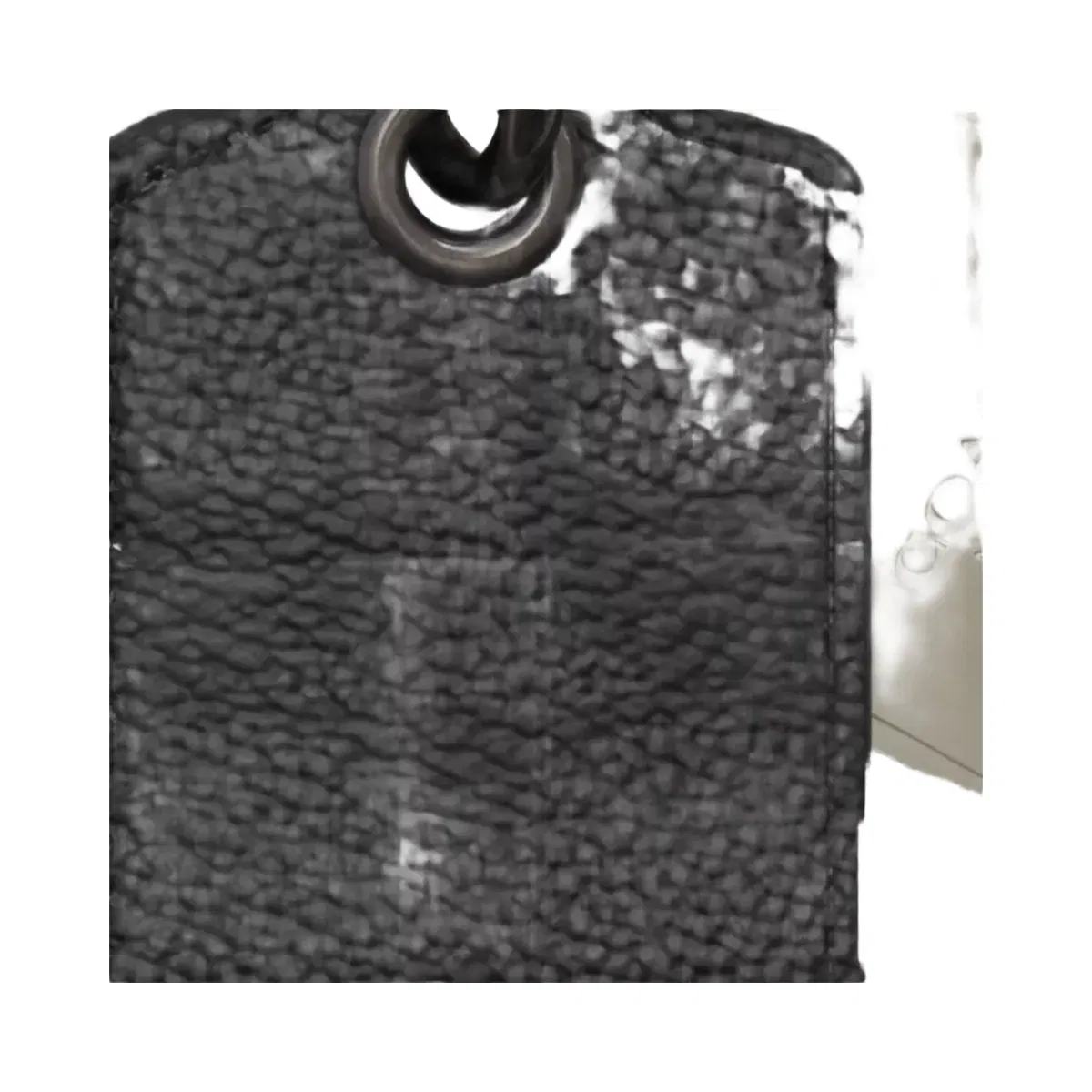 Coach Bottle Opener Key Fob In Signature Canvas in Gunmetal Charcoal