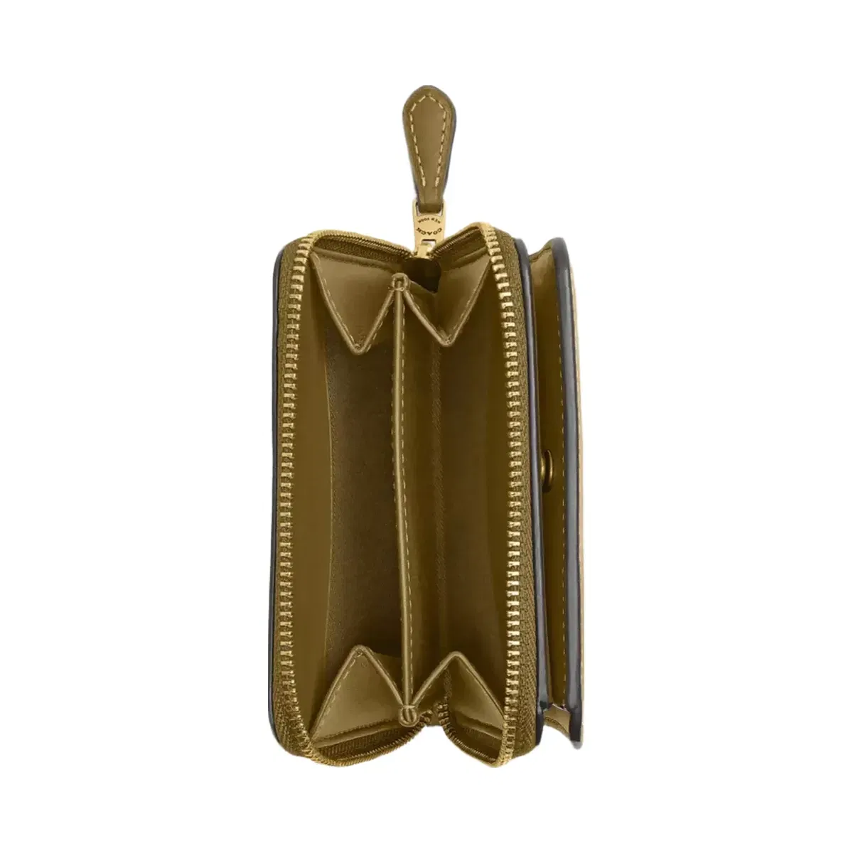 Coach New York Billfold Wallet in Brass Muted Olive
