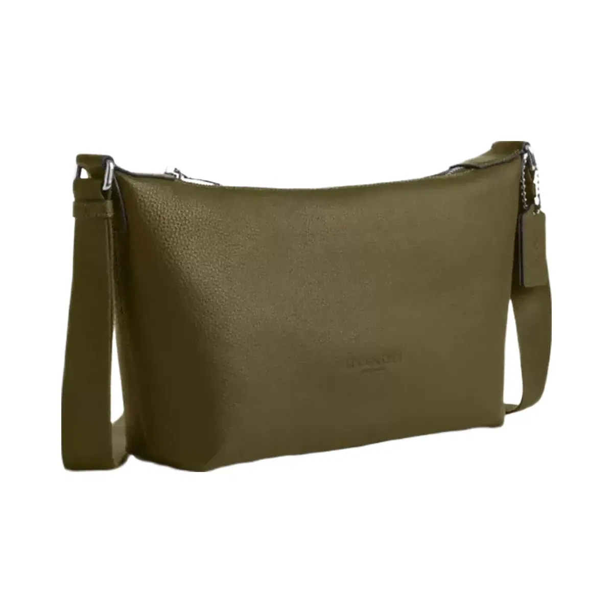 Coach Small Finn Crossbody Bag With Pouch in Silver Olive