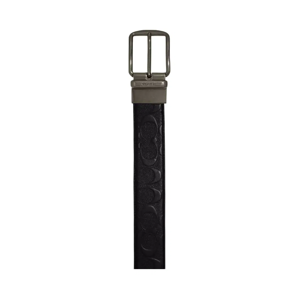 Coach Harness Buckle Cut-To-Size Reversible Belt, 38 Mm in Black