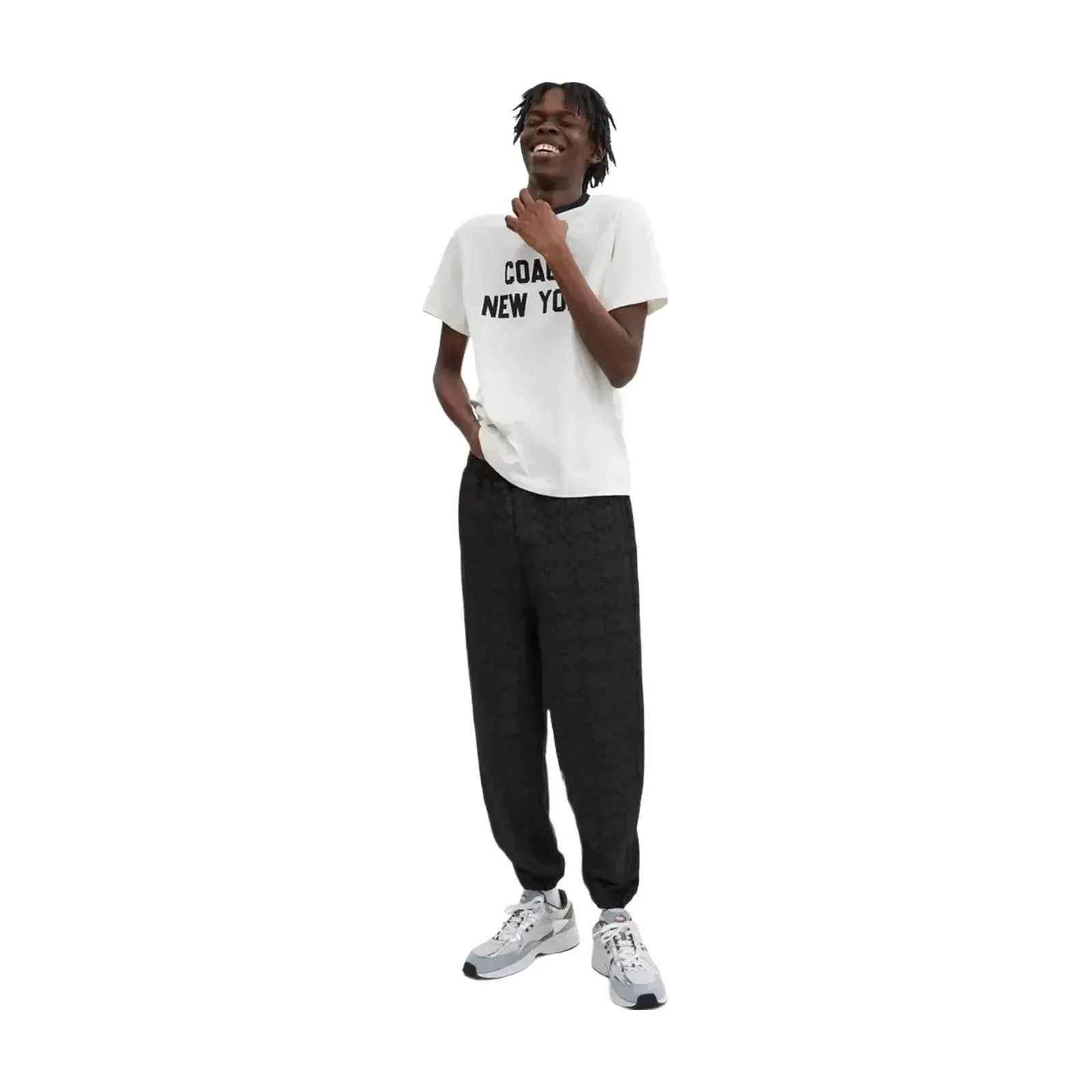 Coach Essential Signature Joggers in Charcoal Signature