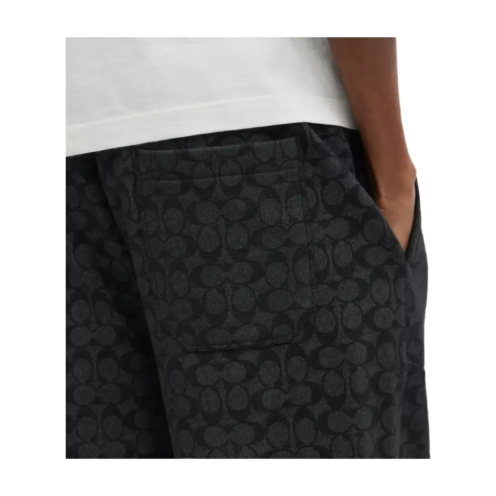 Coach Essential Signature Joggers in Charcoal Signature