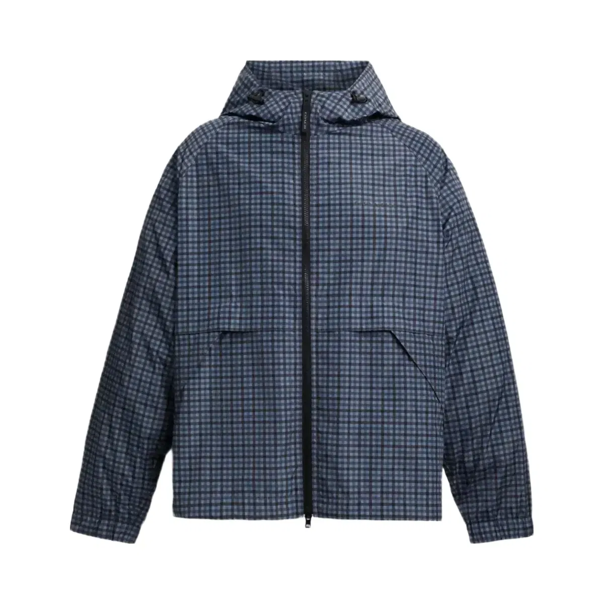 Coach Plaid Windbreaker In Recycled Polyester in Blue