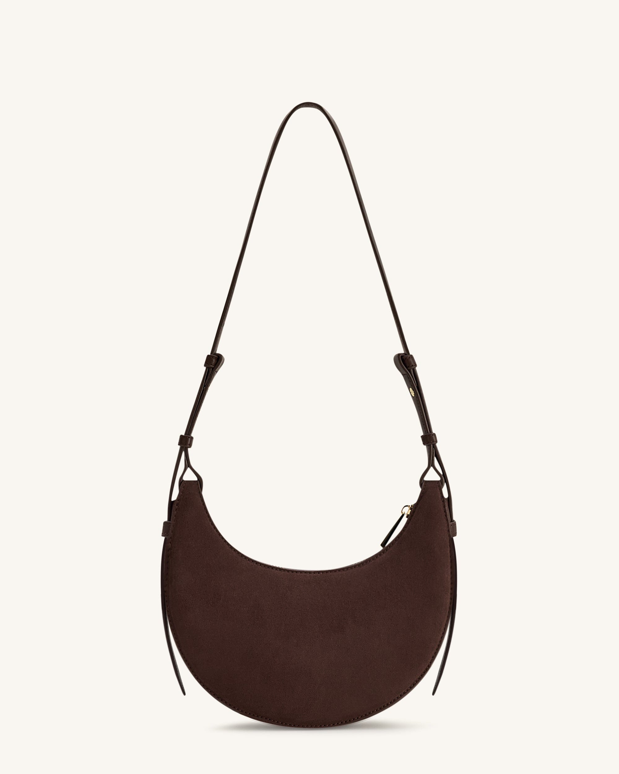 JW PEI Sharon Faux Suede Crossbody Bag Coffee Brown
