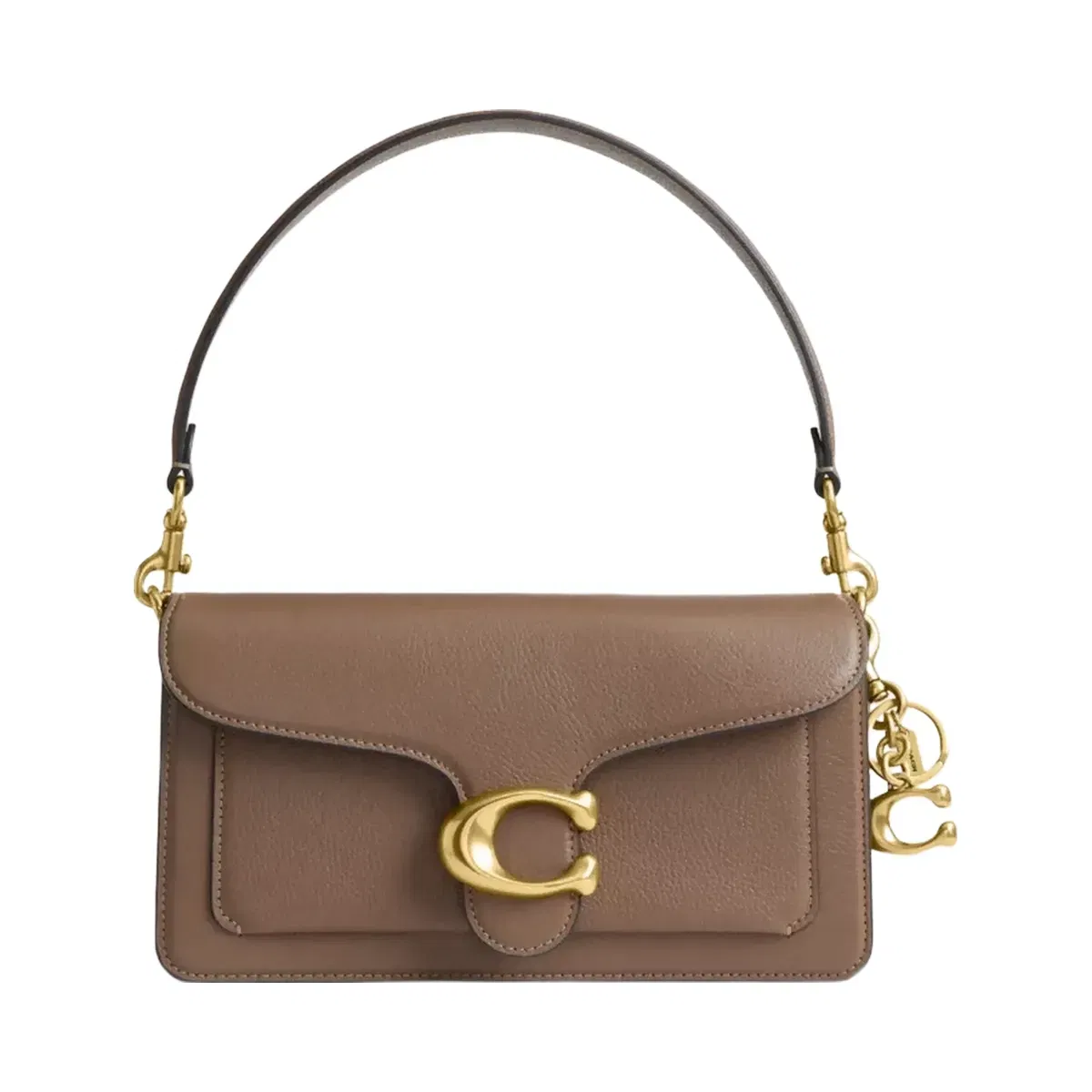 Coach Signature Bag Charm in Brass Brass