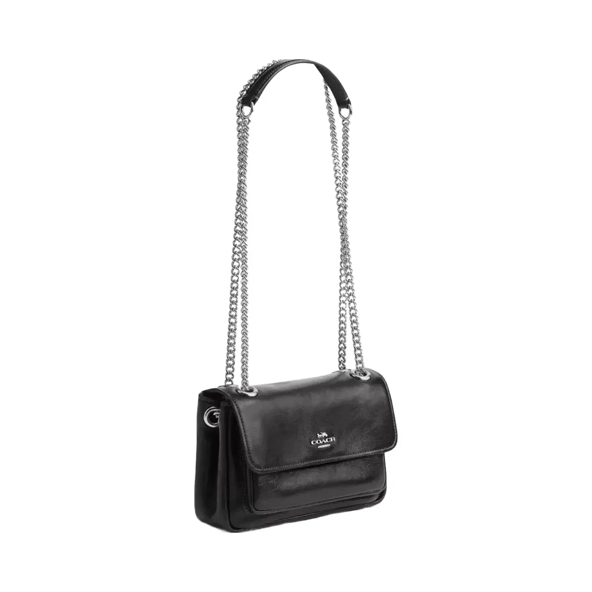 Coach Elodie Crossbody Bag 18 in Silver Black