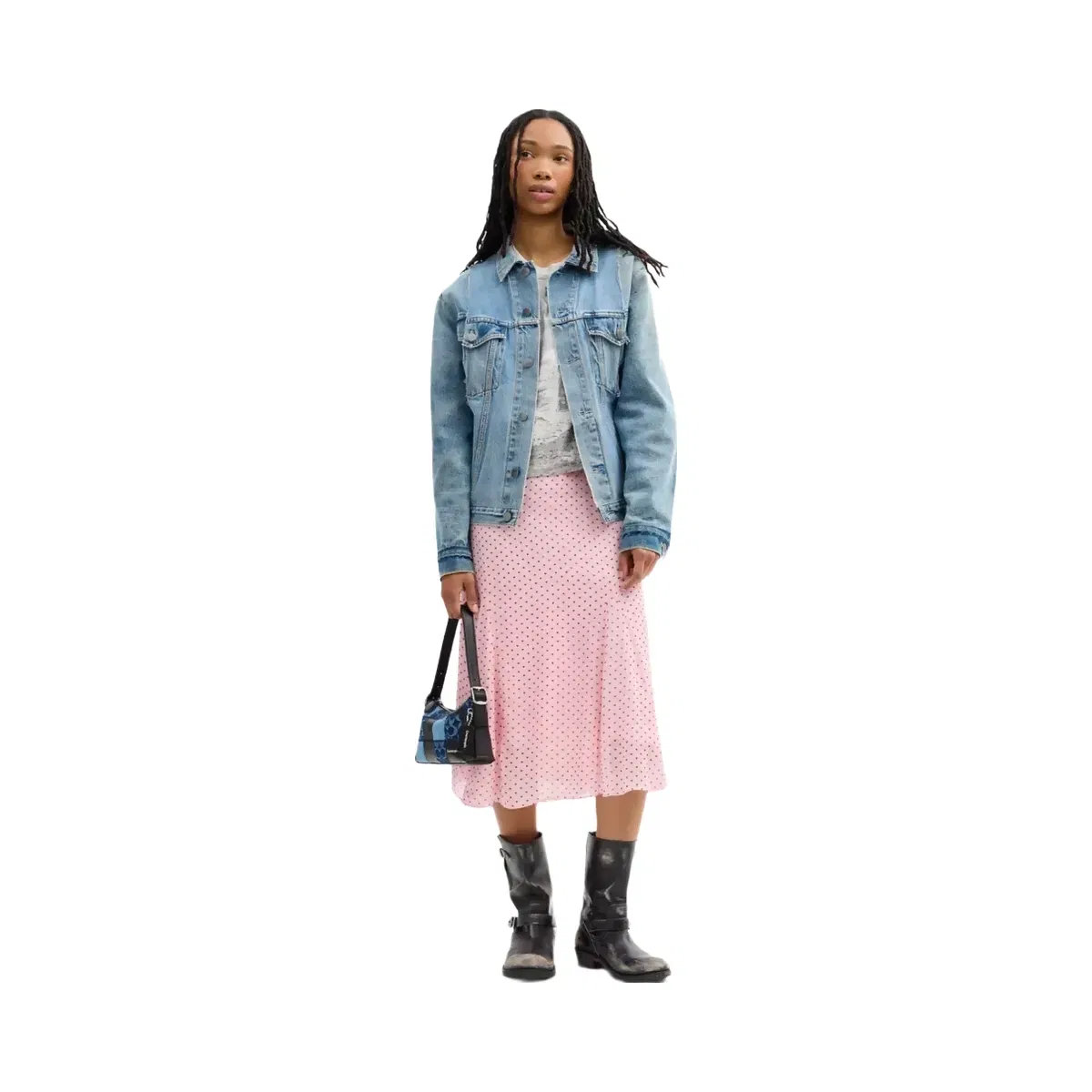 Coach Alter/Ego Small Slouchy Shoulder Bag in Denim Black