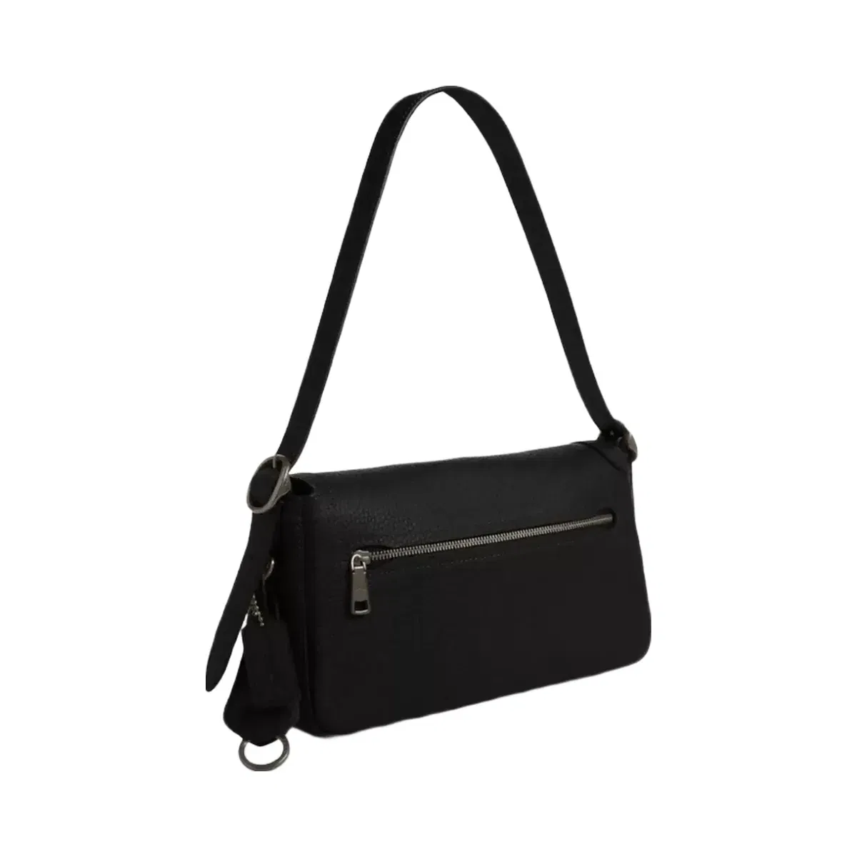 Coach Etta Small Flap Shoulder Bag in Gunmetal Black
