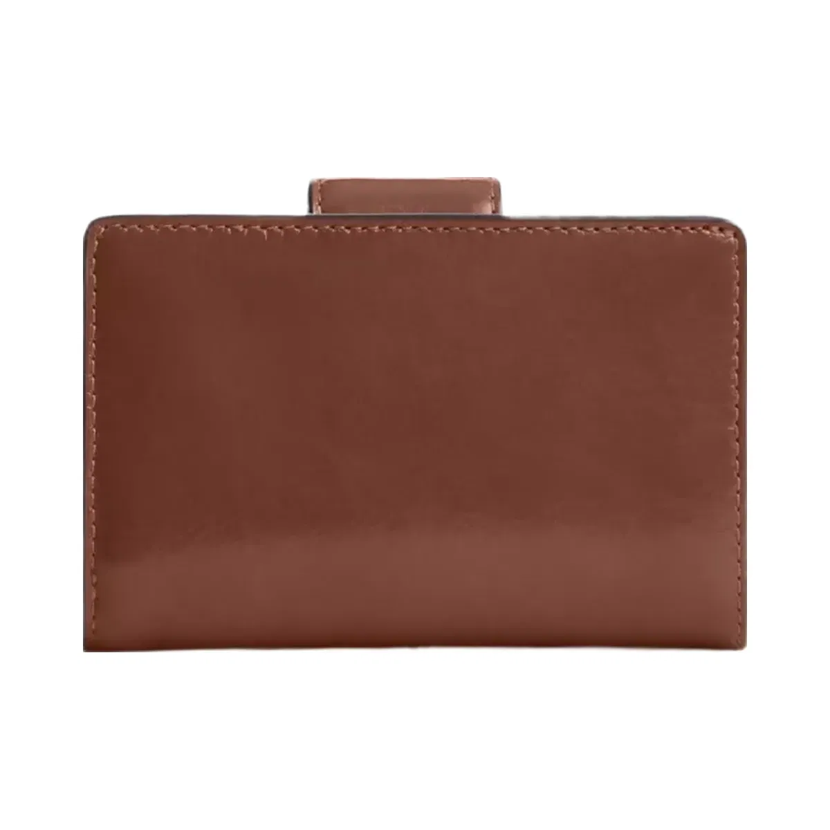 Coach Medium Corner Zip Wallet in Gold Redwood