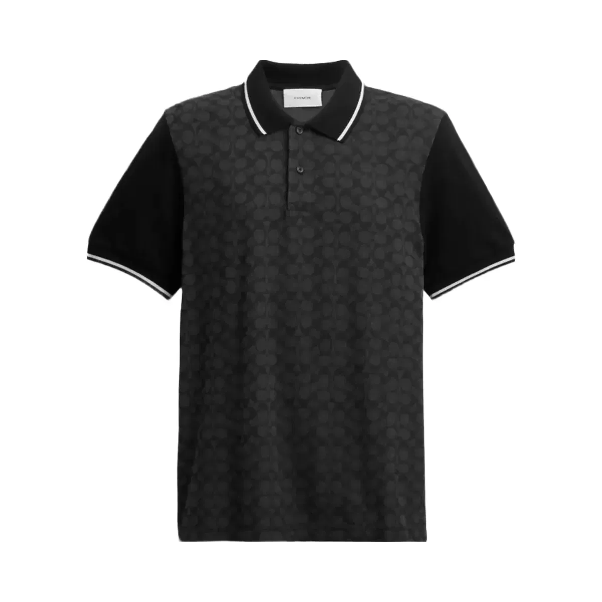 Coach Signature Polo in Charcoal Signature