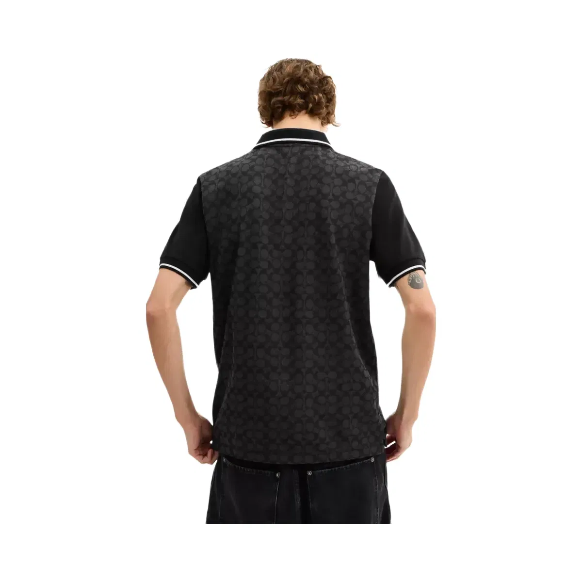 Coach Signature Polo in Charcoal Signature