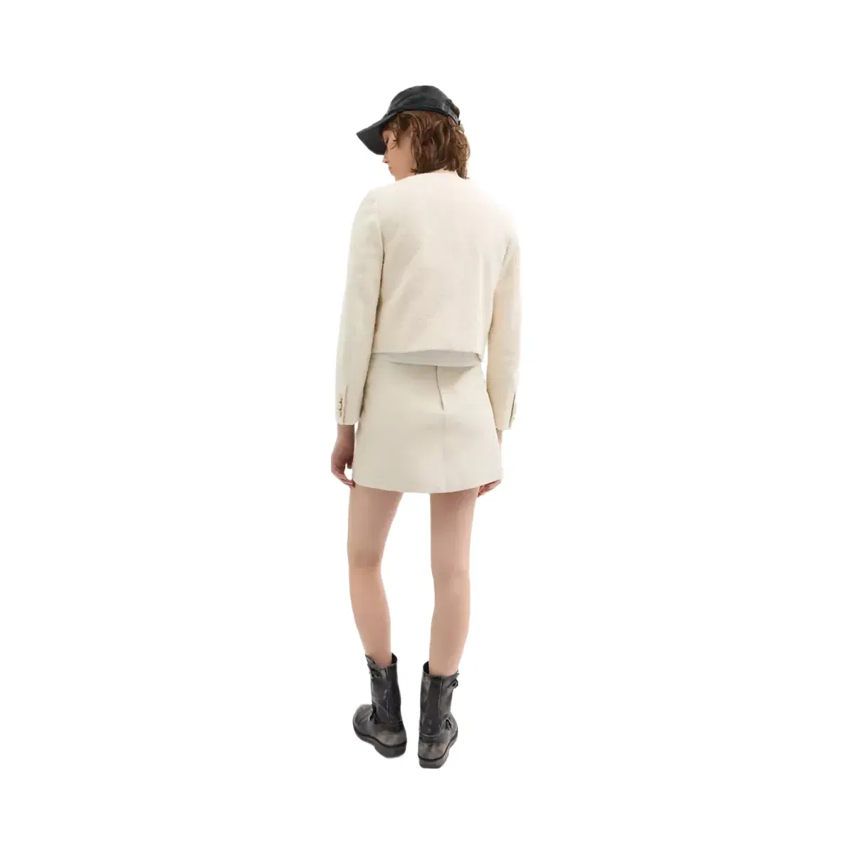 Coach Heritage C Boucle Jacket in Cream