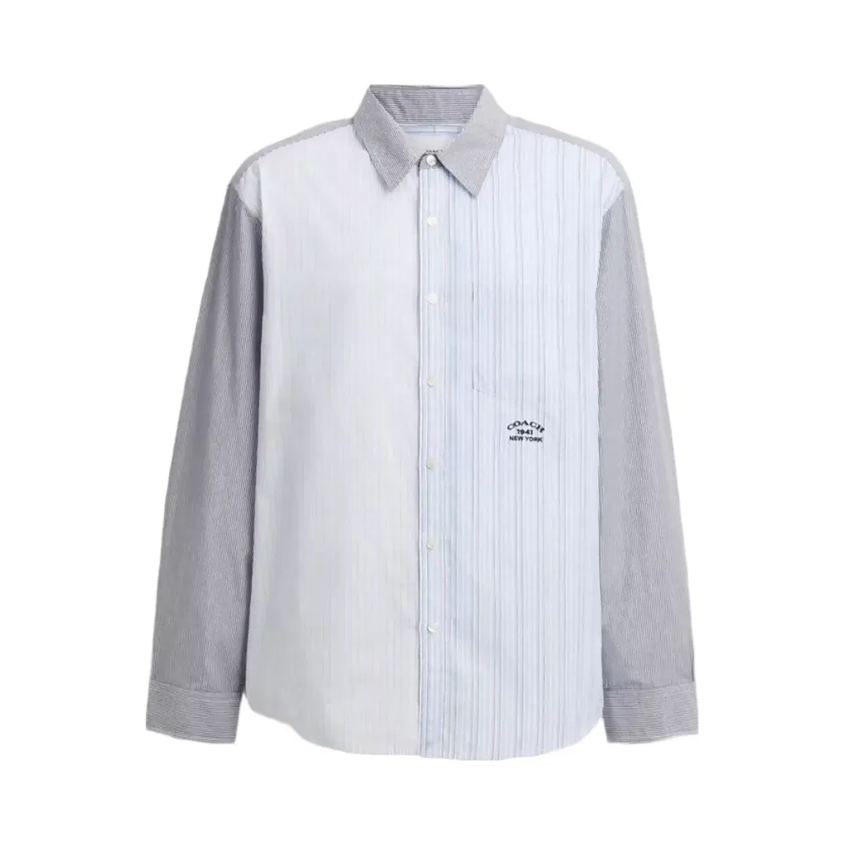 Coach Mashup Stripe Shirt in Blue Blue Multi