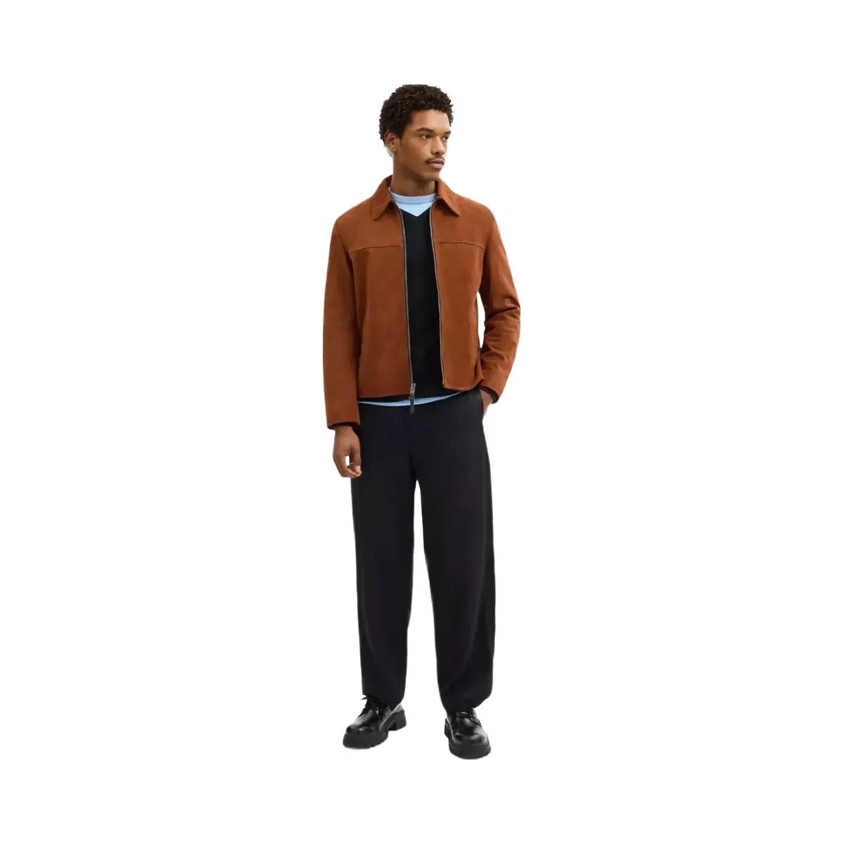 Coach Suede Jacket in Brown