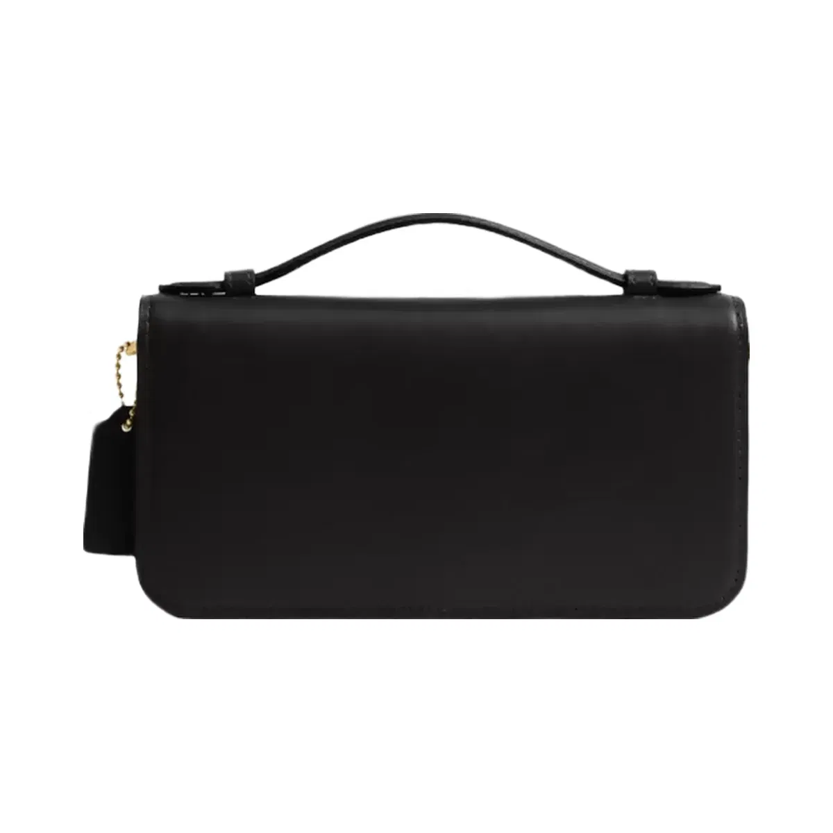 Coach New York Elora Top Handle Crossbody Bag in Brass Black