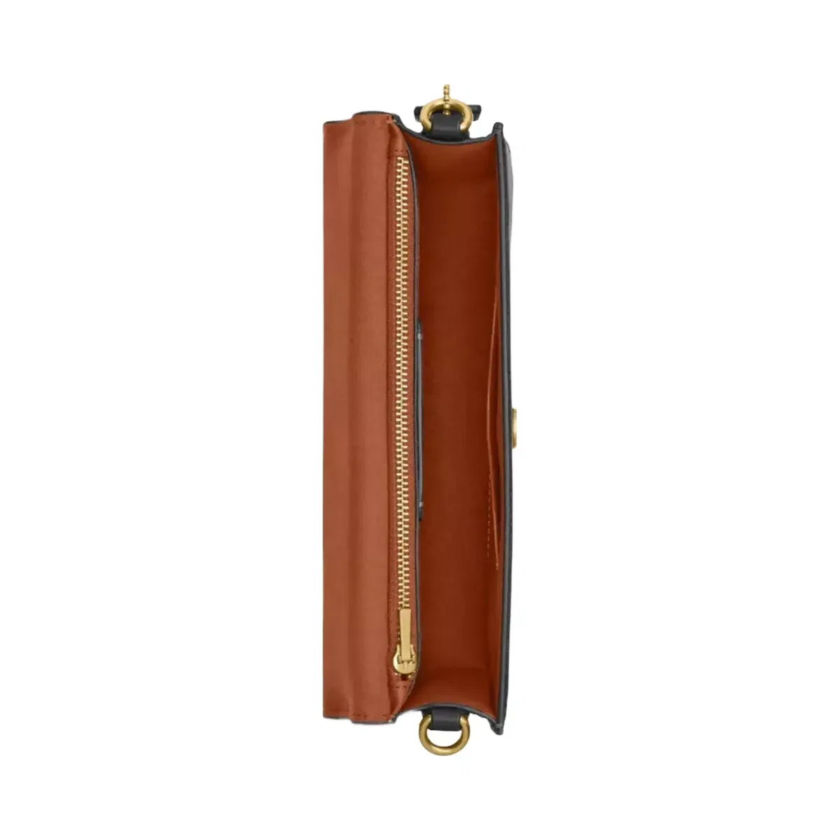 Coach New York Elora Top Handle Crossbody Bag in Brass Black