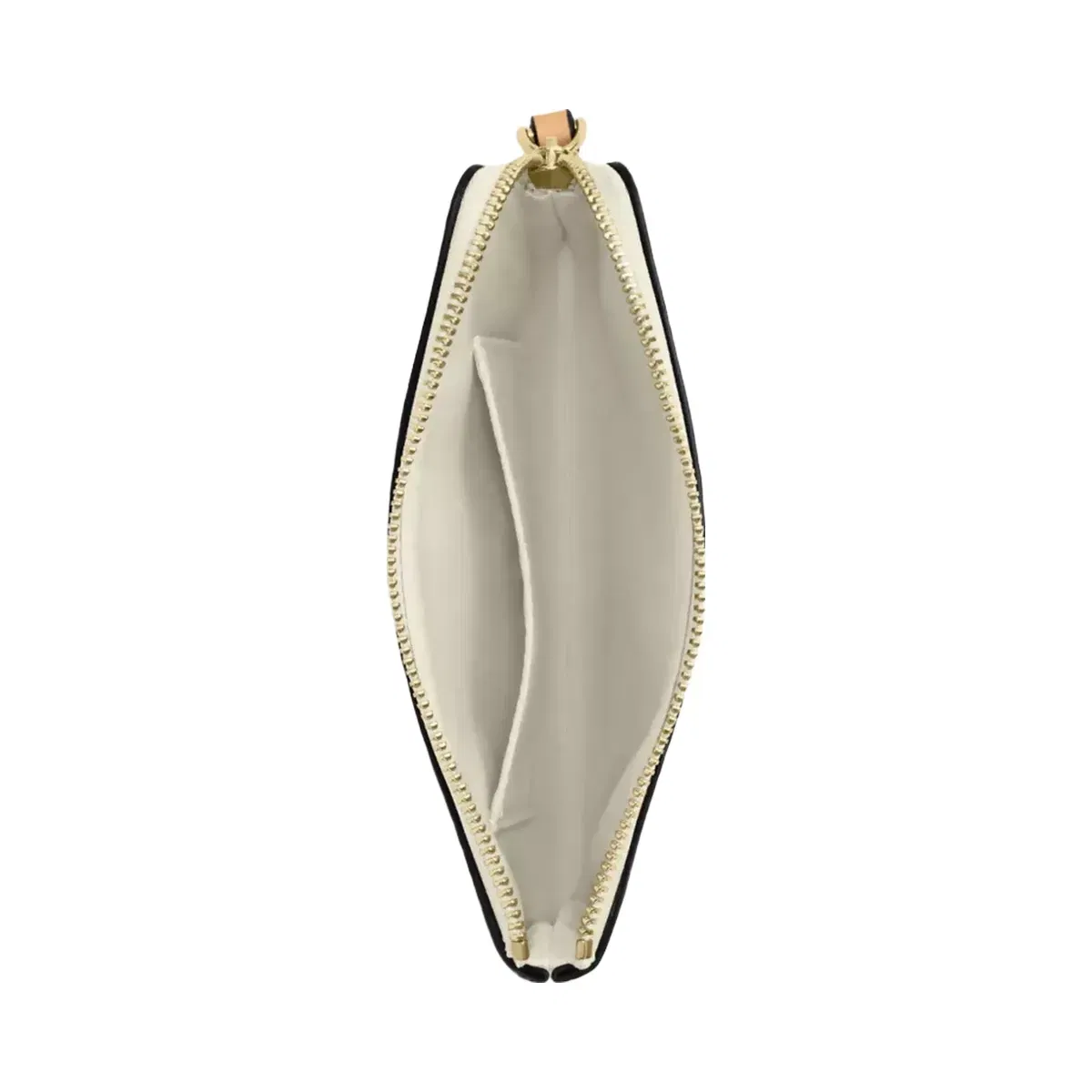 Coach Corner Zip Wristlet In Signature Leather in Gold Light Lemon