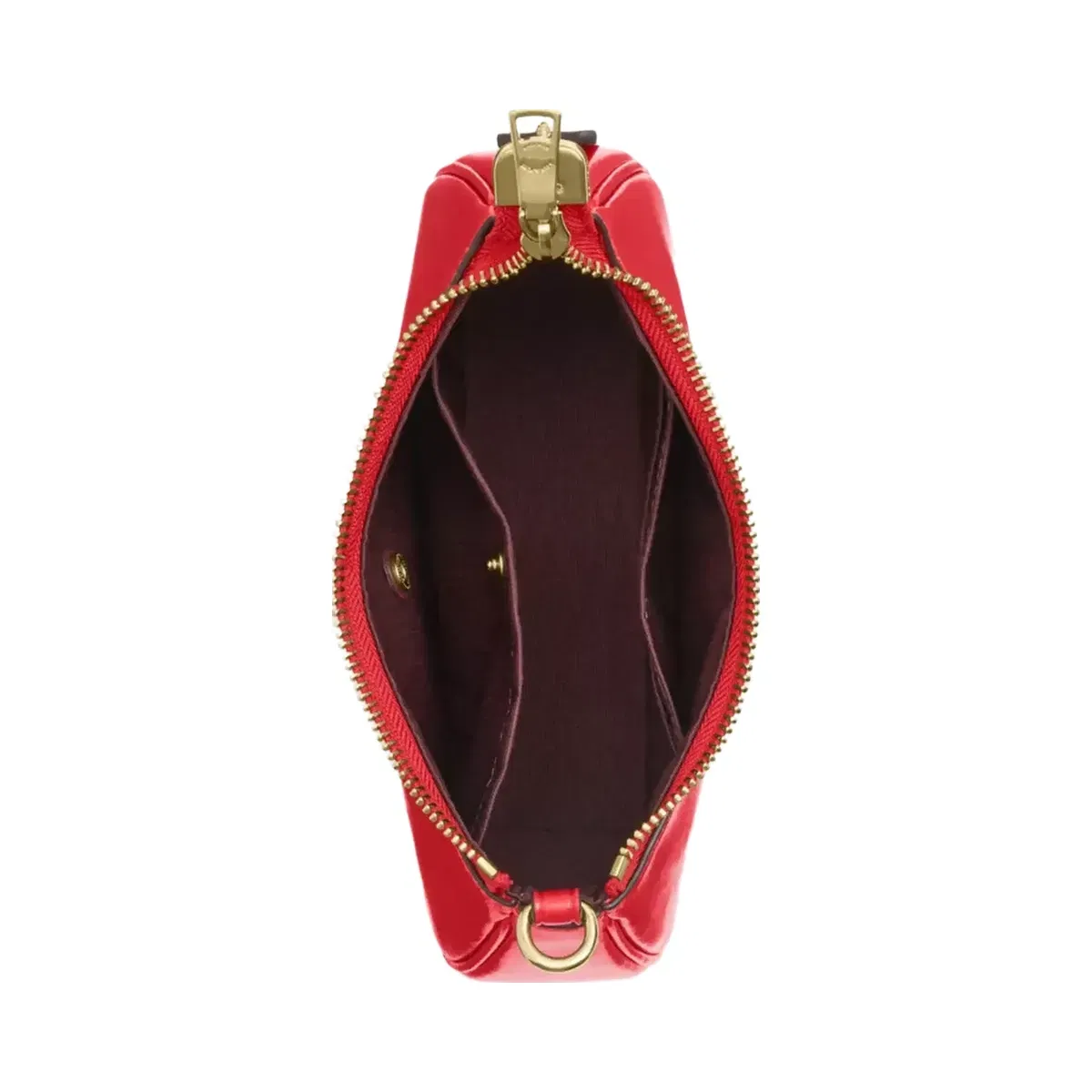 Coach Teri Mini Crossbody Bag With Bows in Gold Bright Cherry