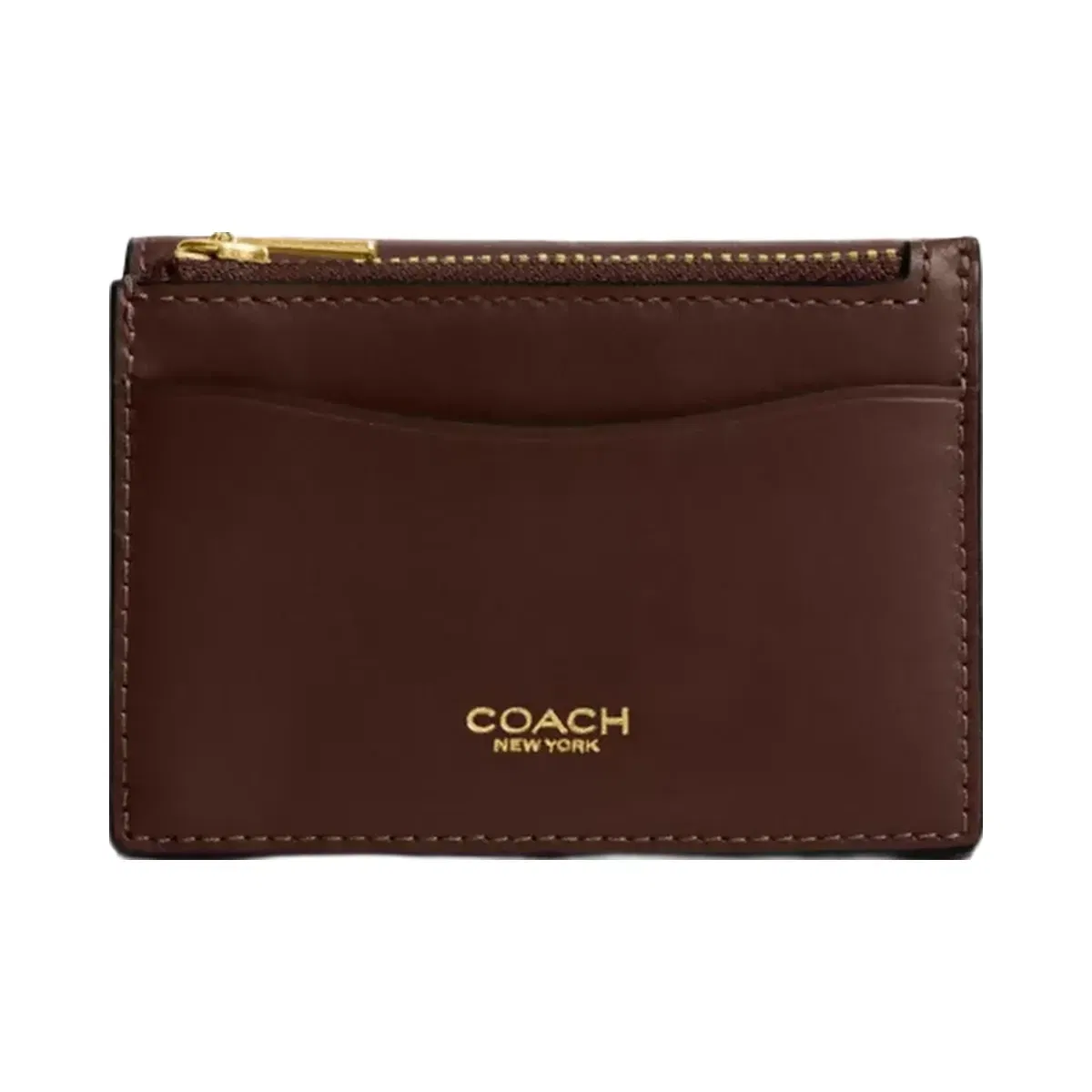Coach Essential Card Holder Wallet in Brass Maple